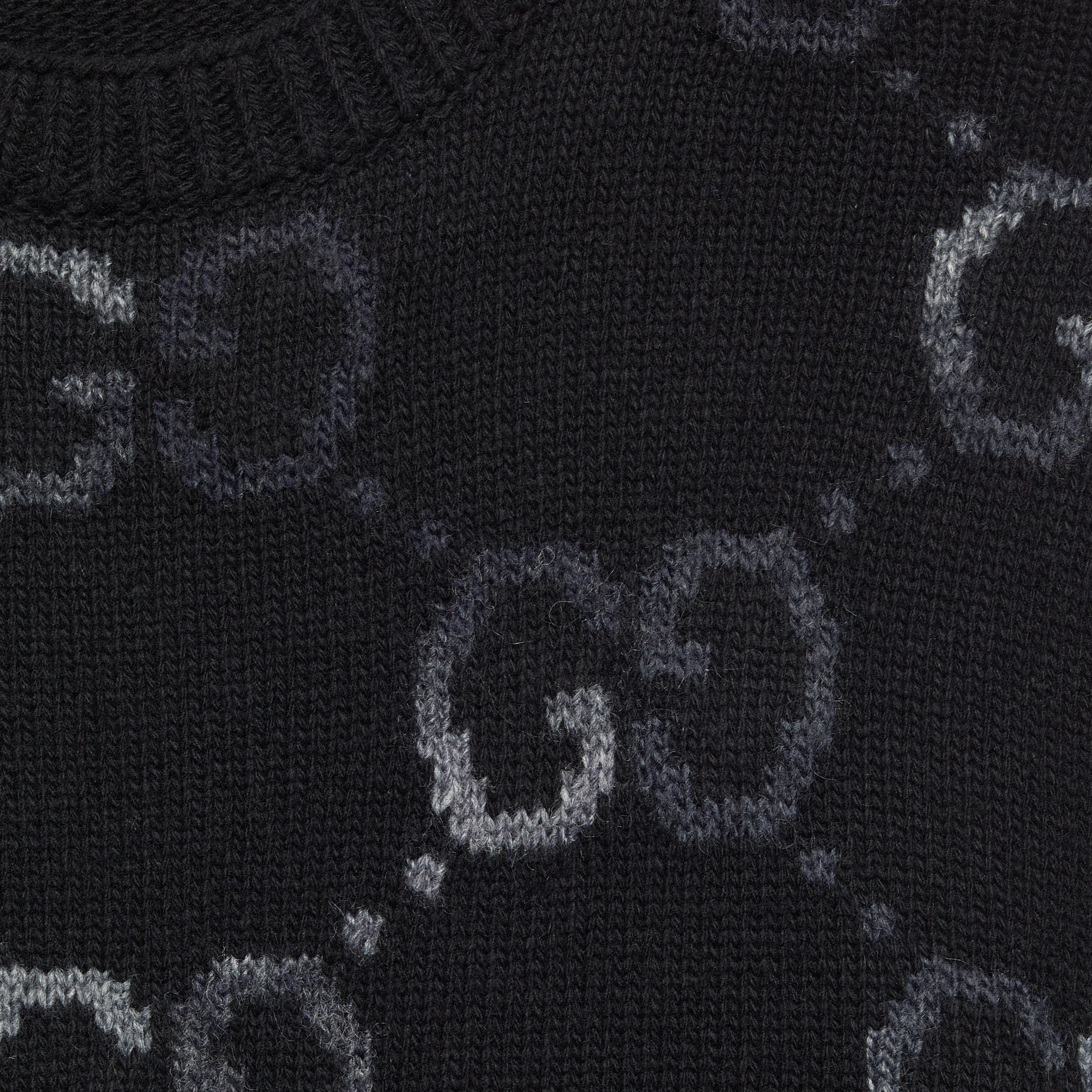 Wool sweater with GG intarsia - 4