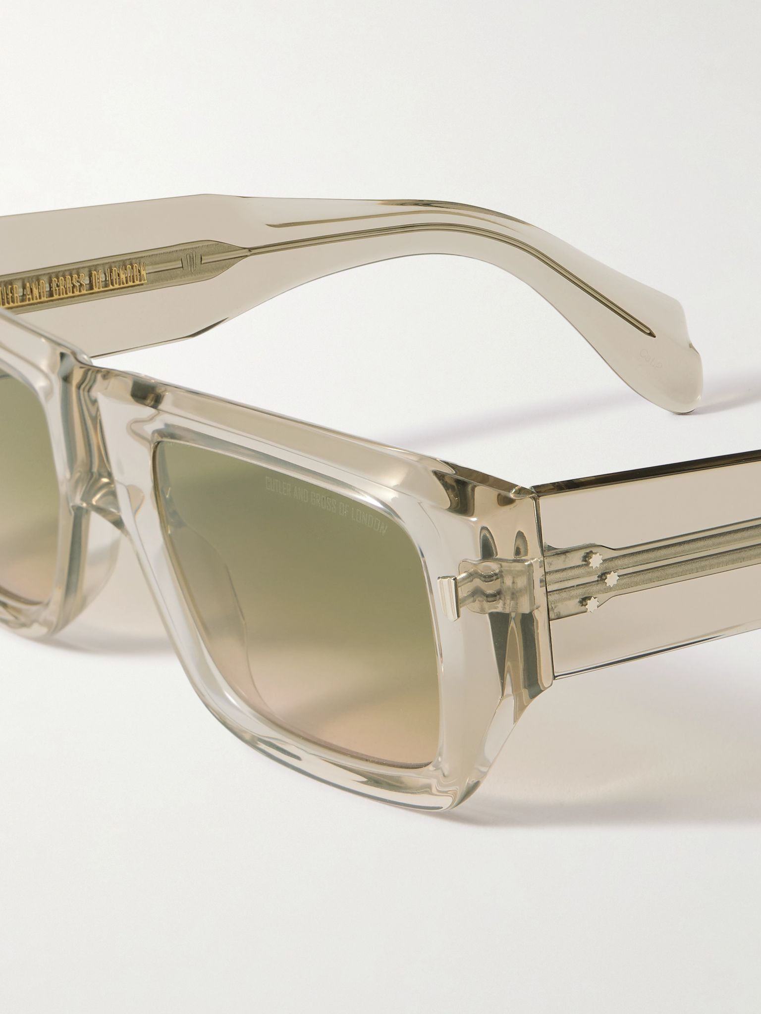 D-Frame Acetate Sunglasses Clear - 3