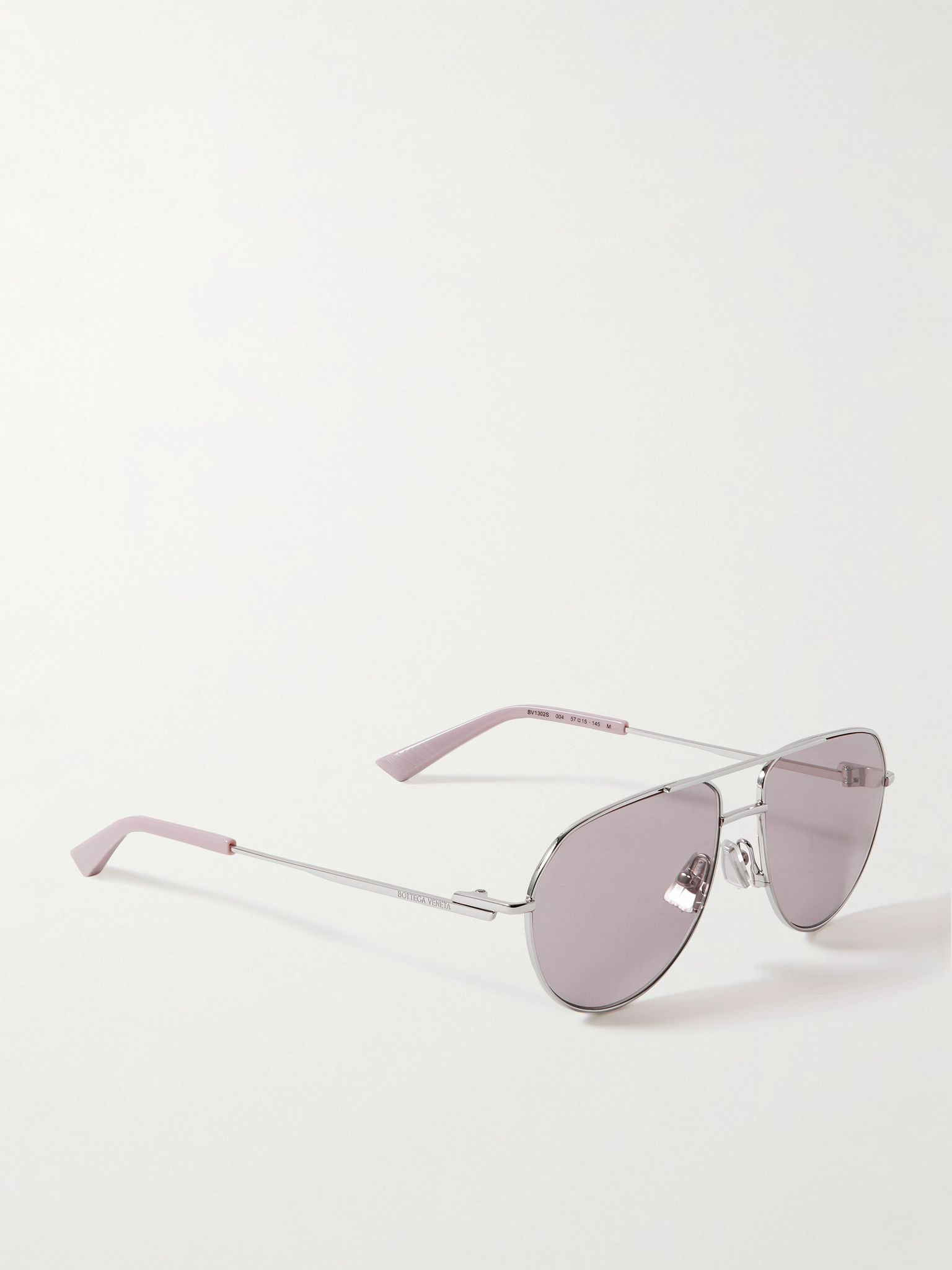 Aviator-style silver-tone sunglasses Silver - 3