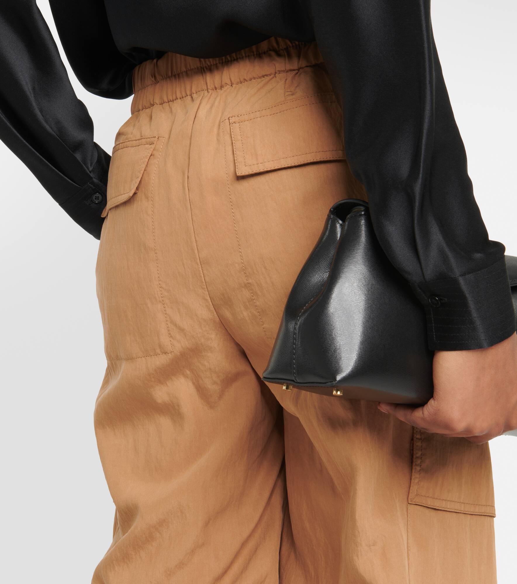 Mid-rise wide cargo pants - 6