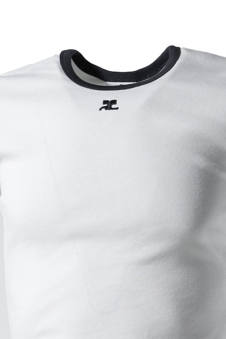 SIGNATURE CONTRAST T-SHIRT / BLANC HERITAGE/NVY - 3