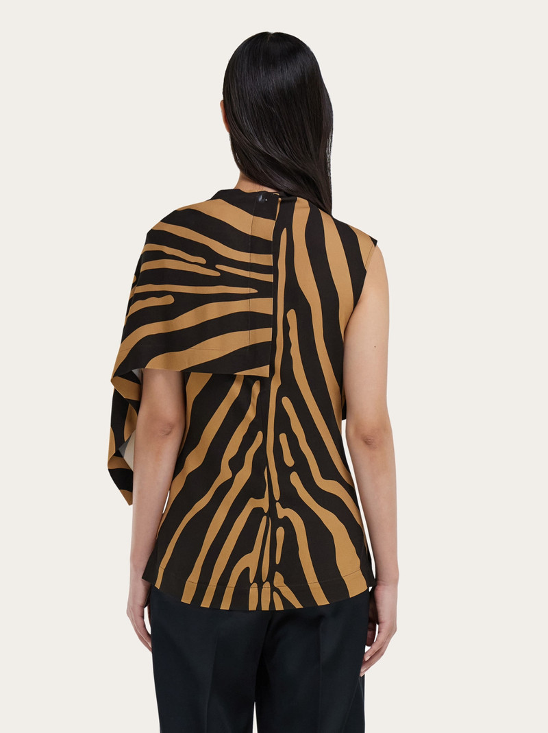 Sleeveless animal print top 4