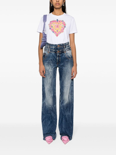VERSACE JEANS COUTURE Heart Couture cotton T-shirt outlook