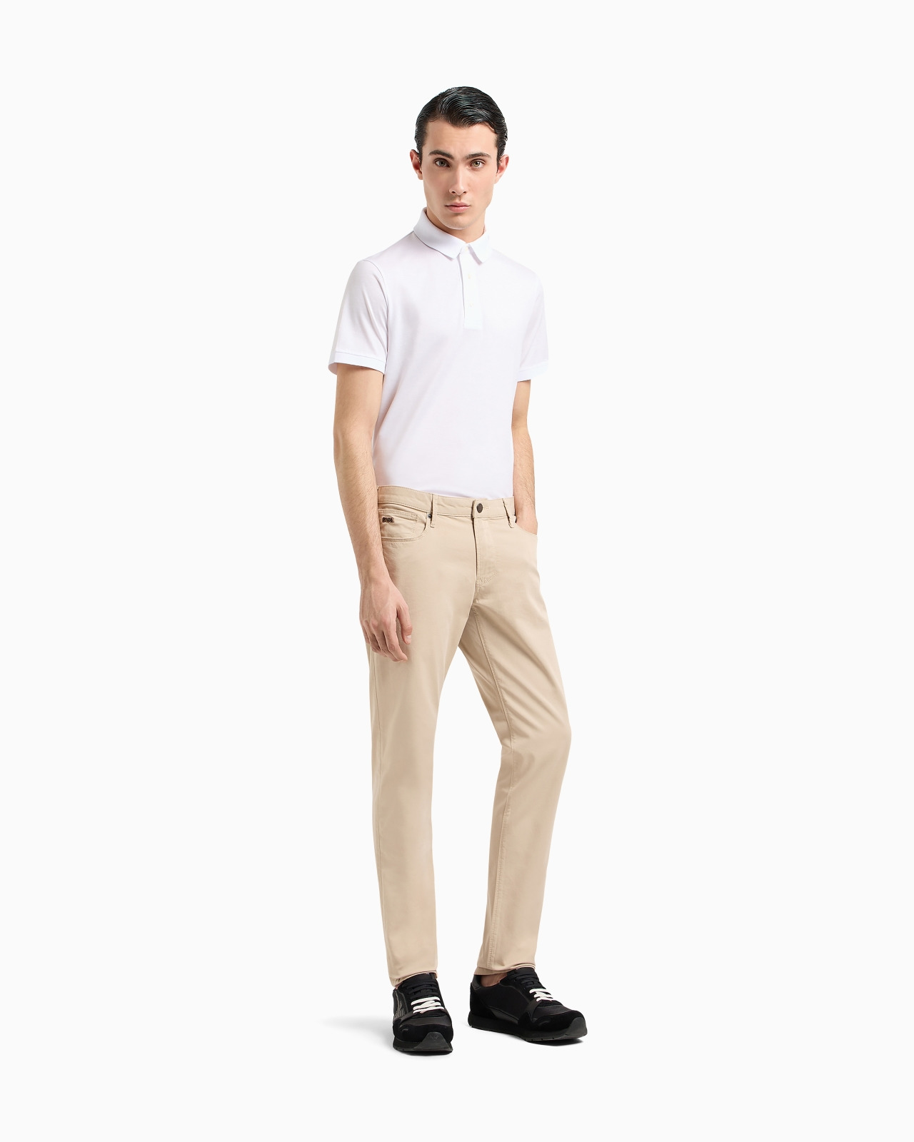 J06 Comfort stretch-gabardine, slim-fit trousers - 2