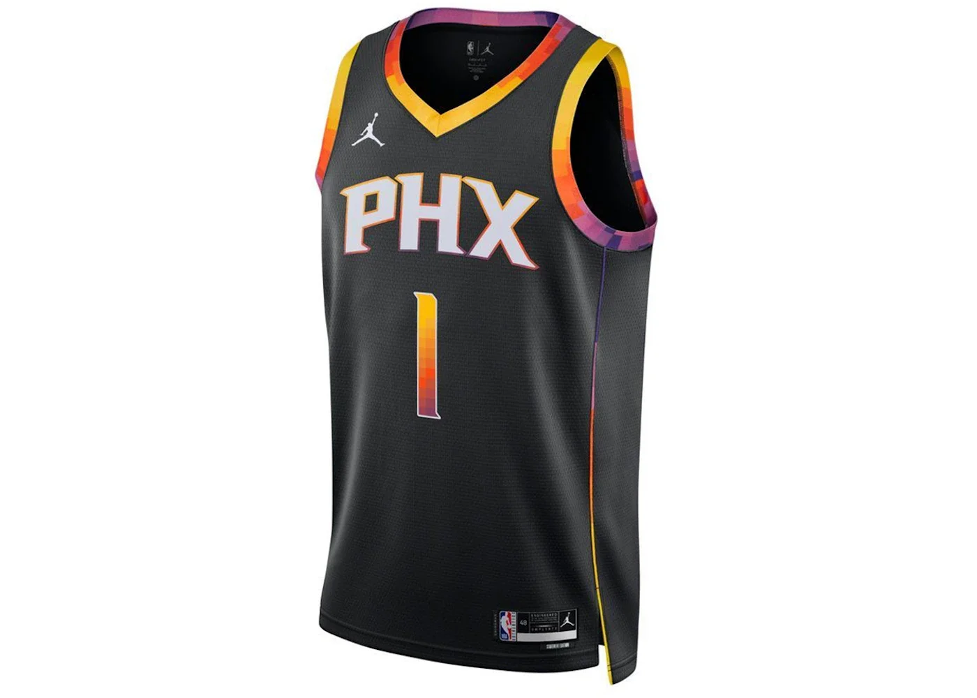 Jordan NBA Phoenix Suns Devin Booker Statement Edition Dri-Fit Swingman Jersey Black/Multicolor - 1