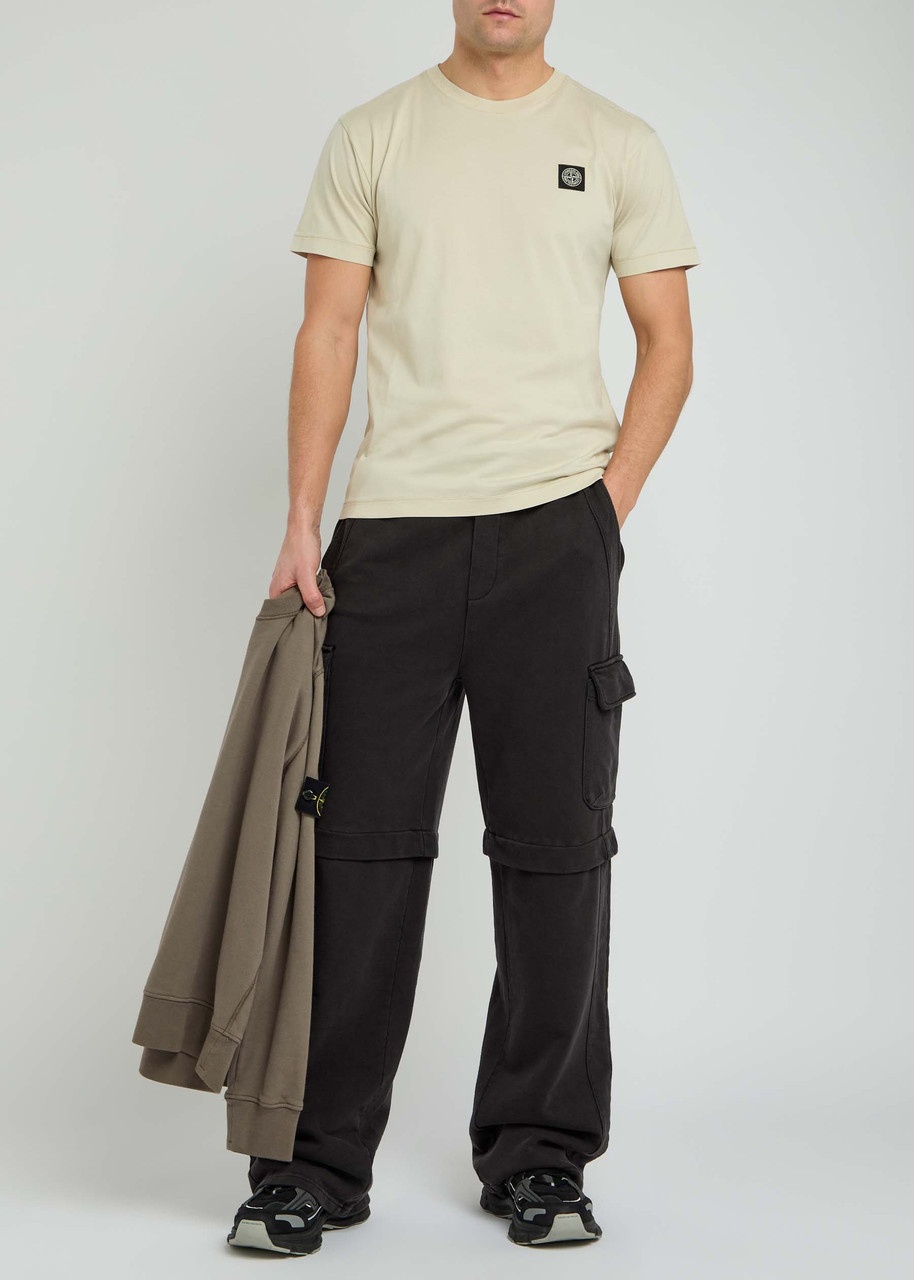 Stone Island Logo Cotton T-shirt - 4