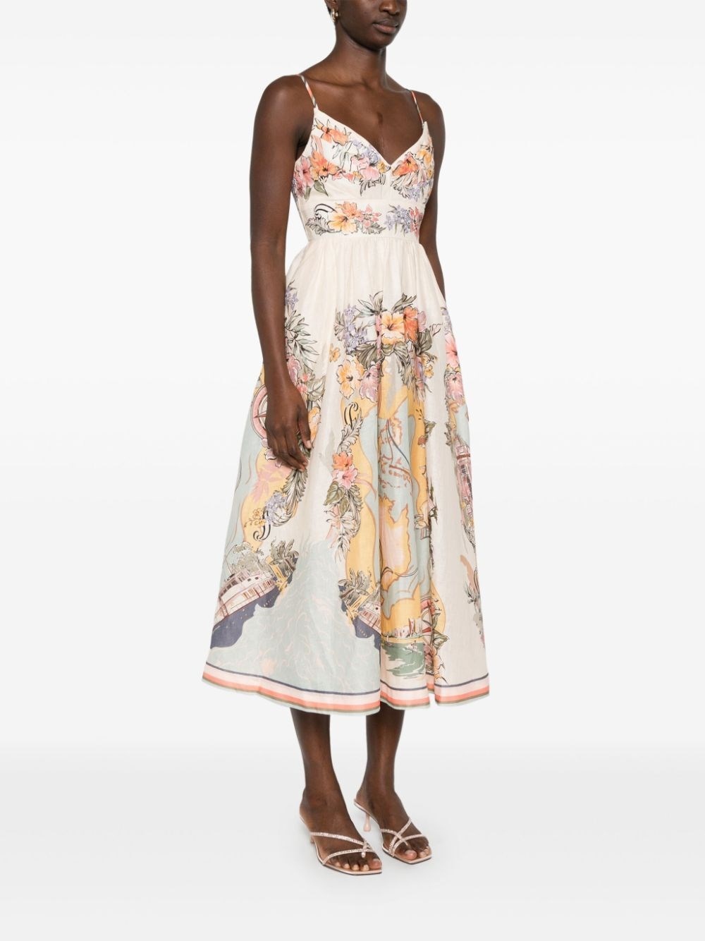 Zimmermann `Tallow` Tucked Bodice Dress | spinnaker | REVERSIBLE