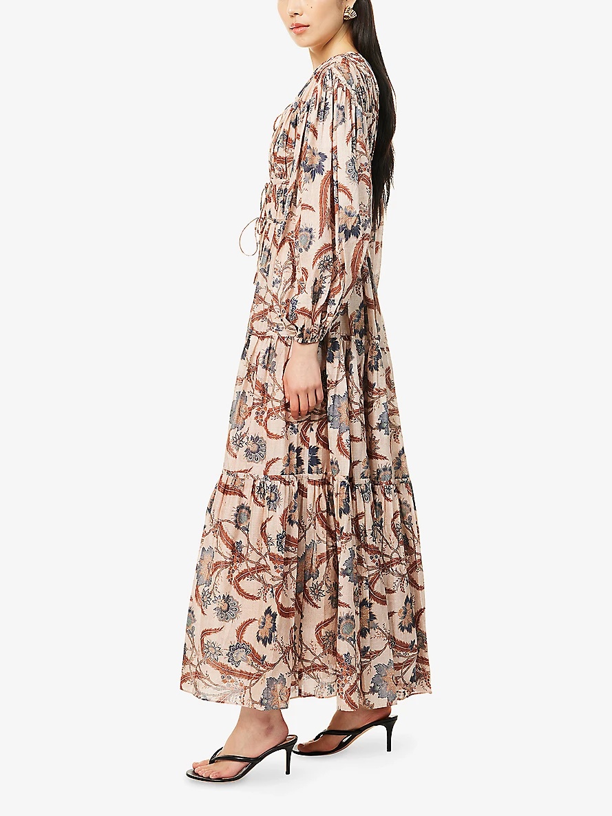 Zimmermann Ascension Floral-Print Cotton Maxi Dress | REVERSIBLE