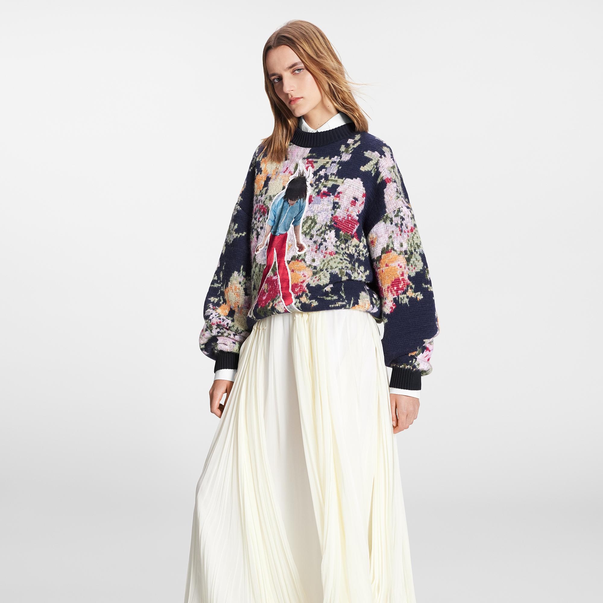Fluid Silk Chiffon Midi Skirt - 5