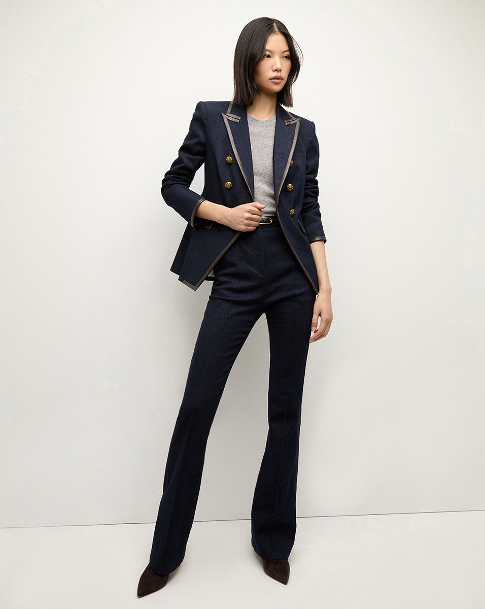 GRACIE BELTED DENIM PANT - 8