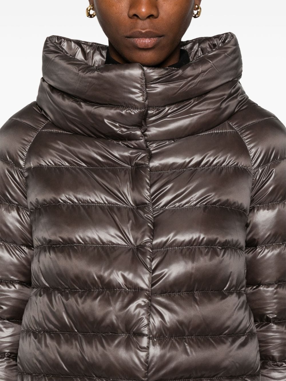 Herno funnel-neck down jacket | REVERSIBLE