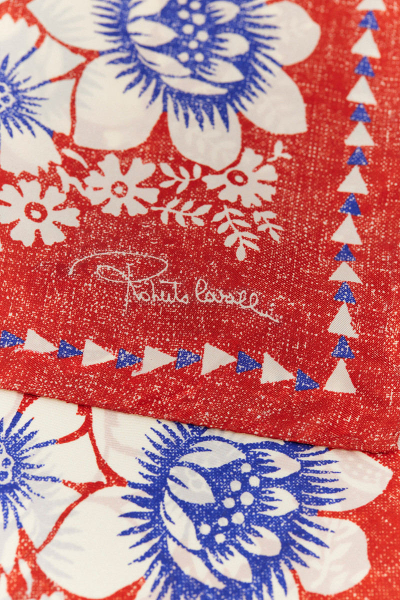 Scarf with Zebra Pattern and Mirror Snake Monogram 3