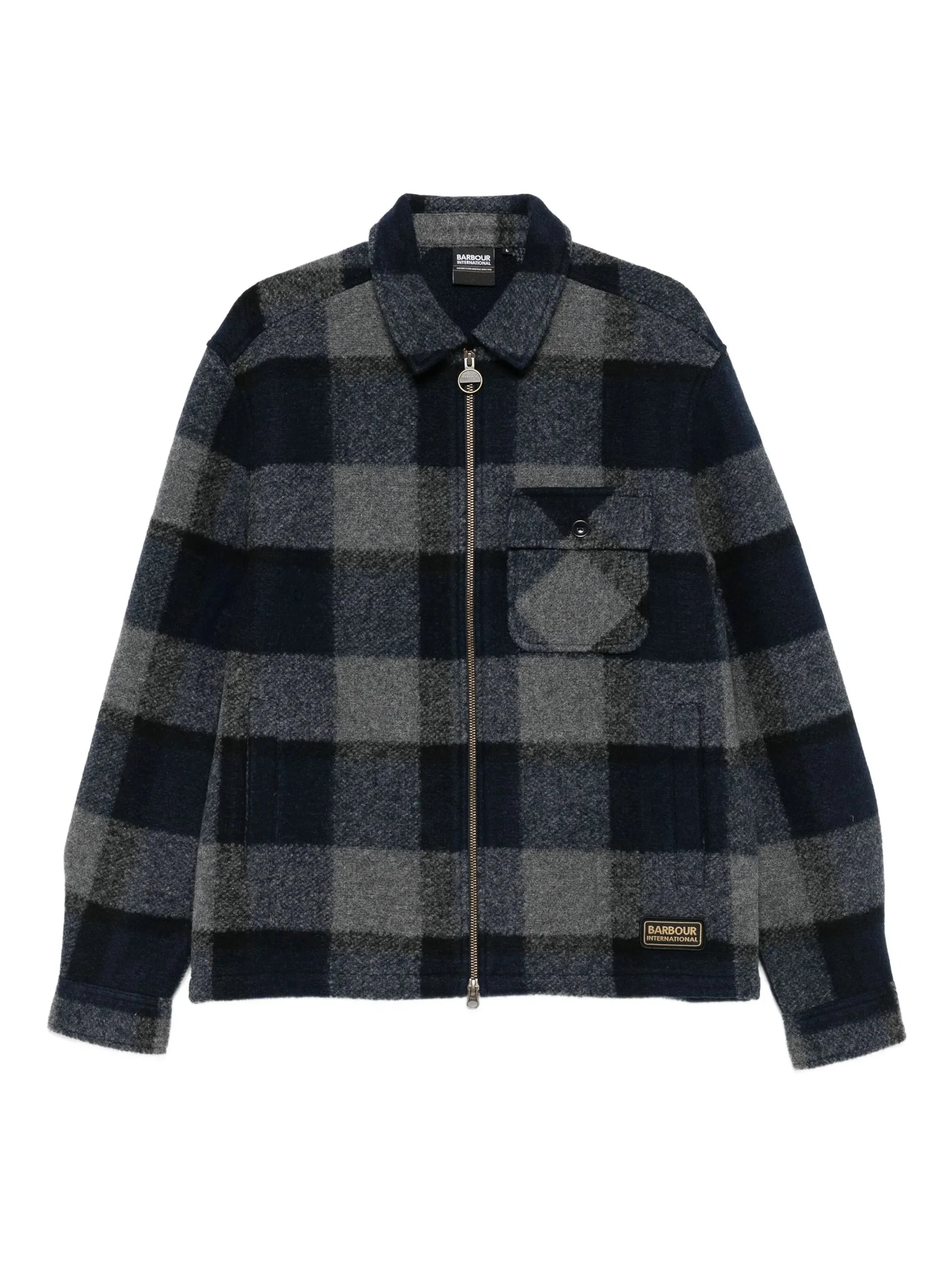 Barbour Checked Zip-up Overshirt - 1