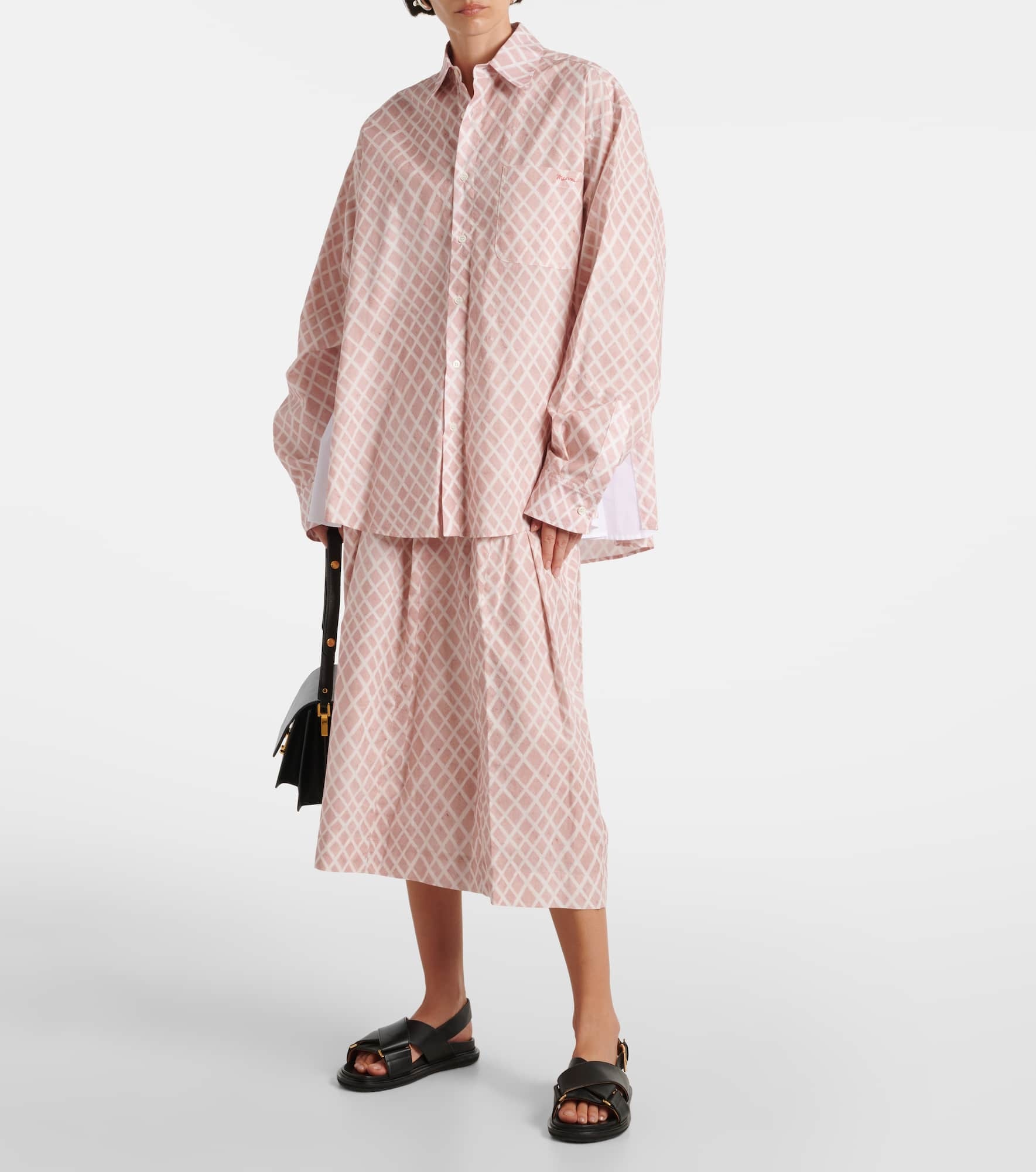 Checked cotton poplin shirt - 2