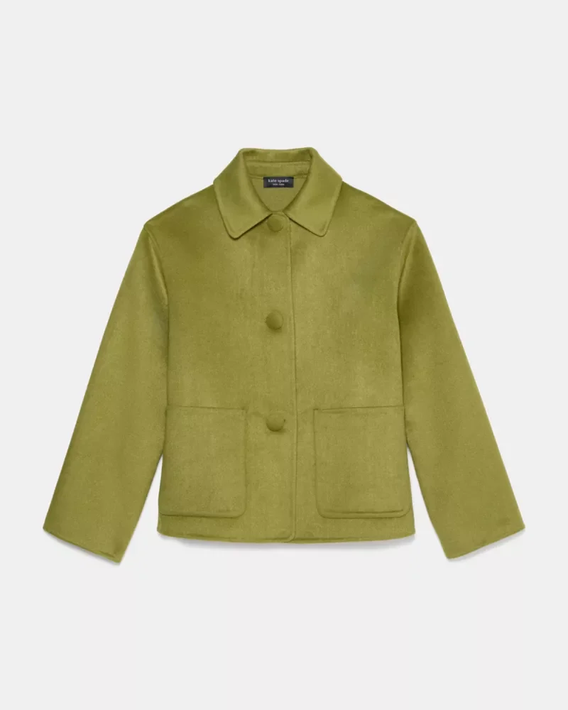 Cropped Wool Coat - 1