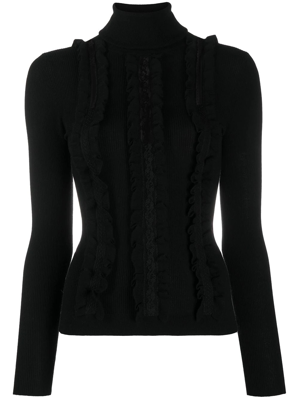 lace cut-out jumper - 1