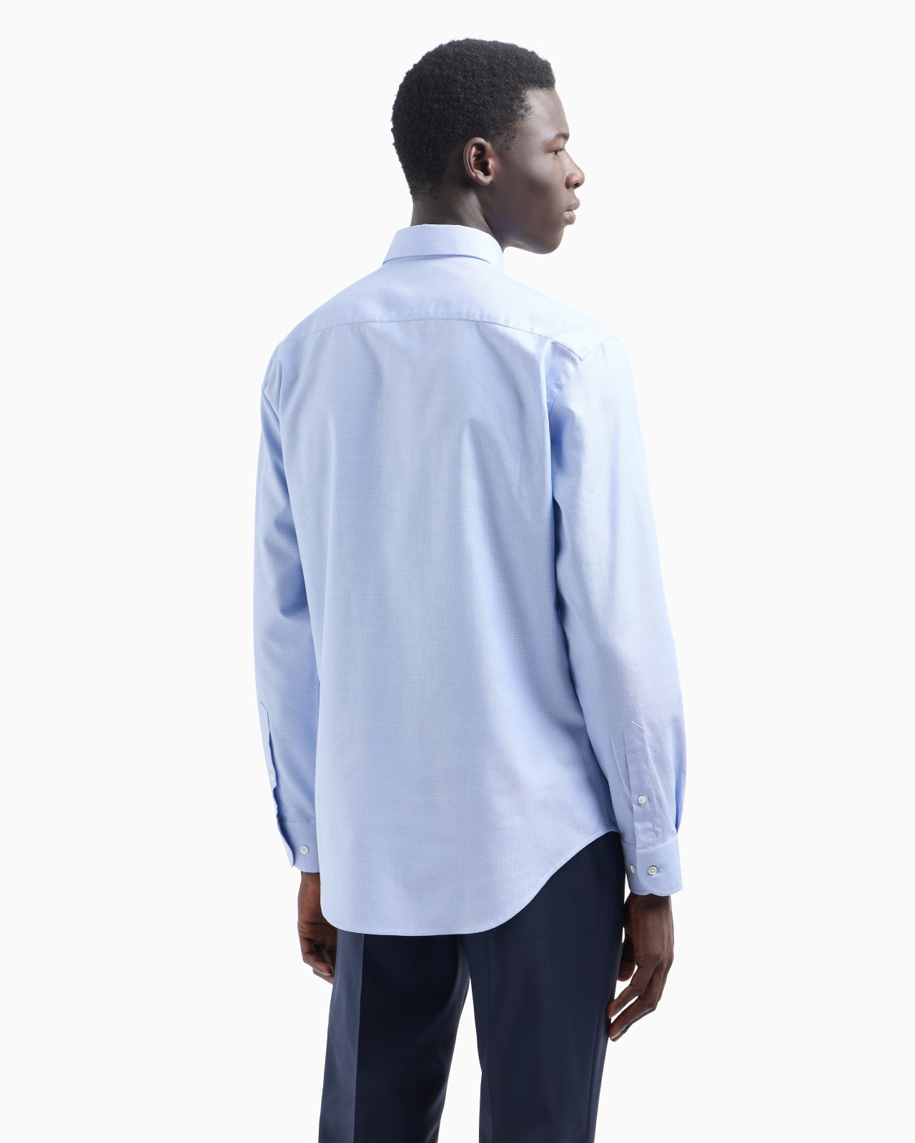 Armure cotton shirt with all-over micro-pattern - 3