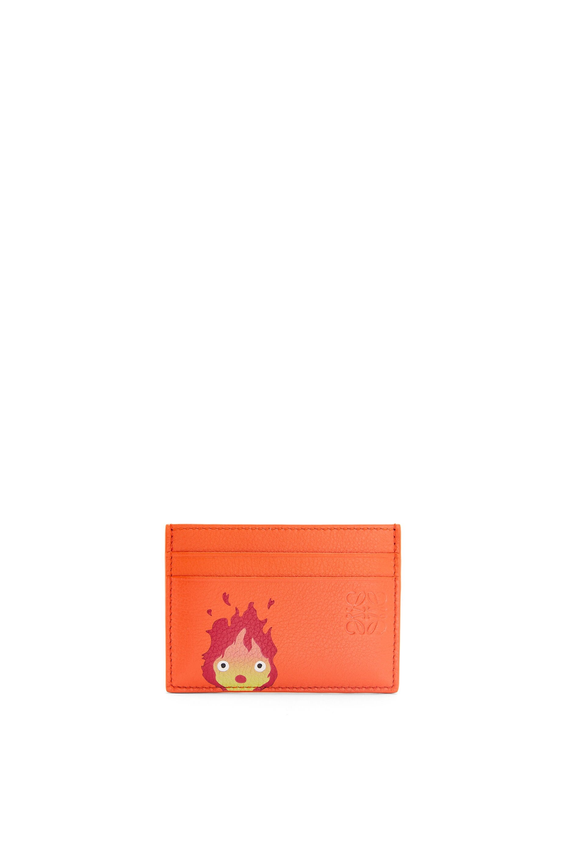 Calcifer plain cardholder in classic calfskin - 1