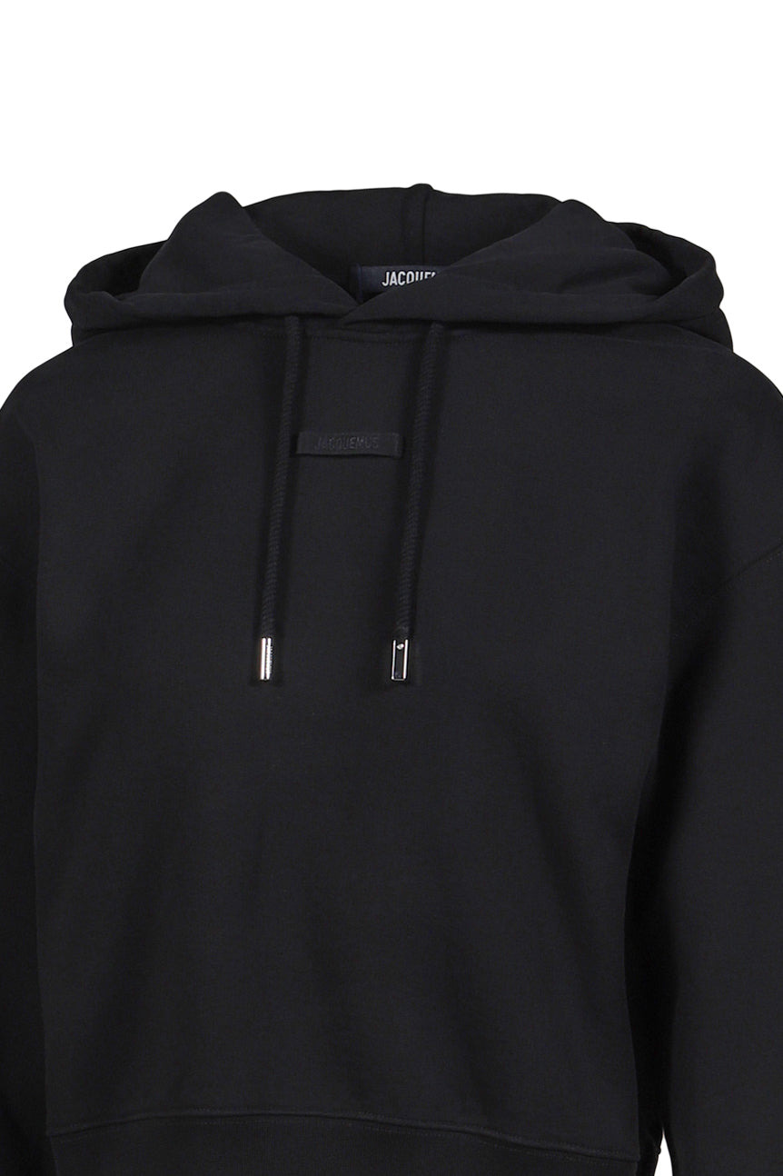 LE HOODIE GROS GRAIN / BLK - 4
