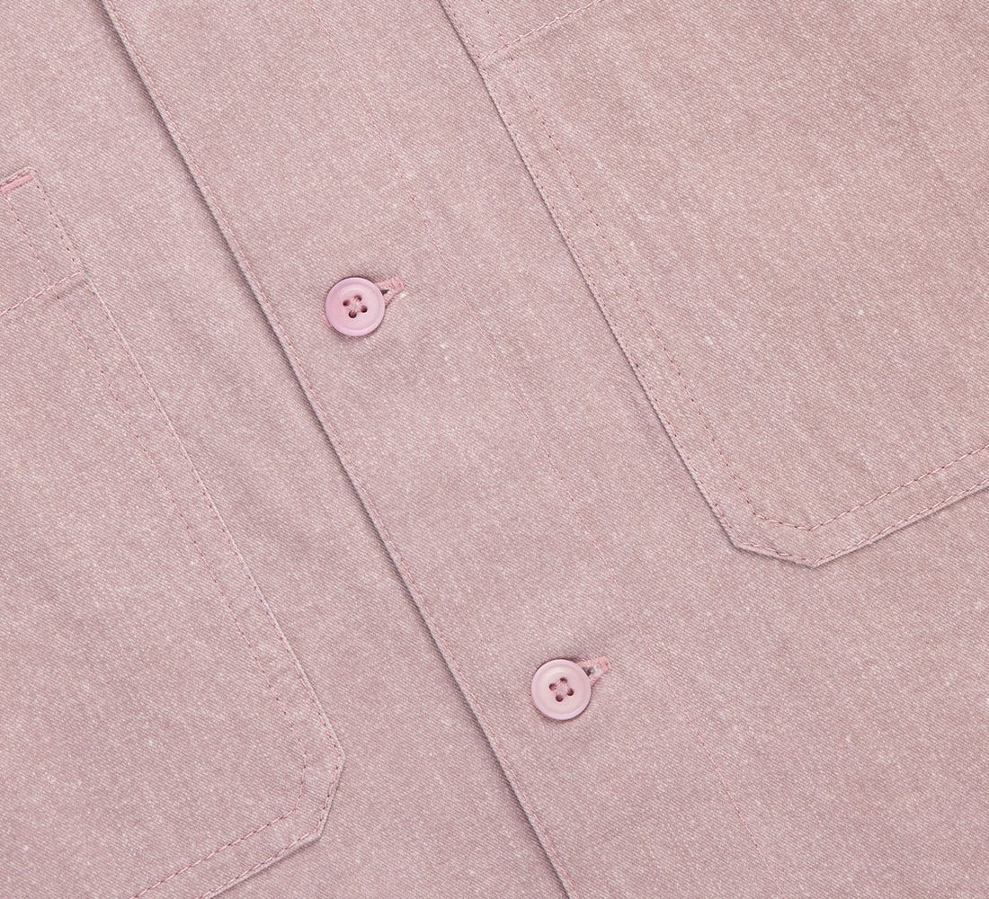 Short Sleeve Workshirt - Blush Twill - 4