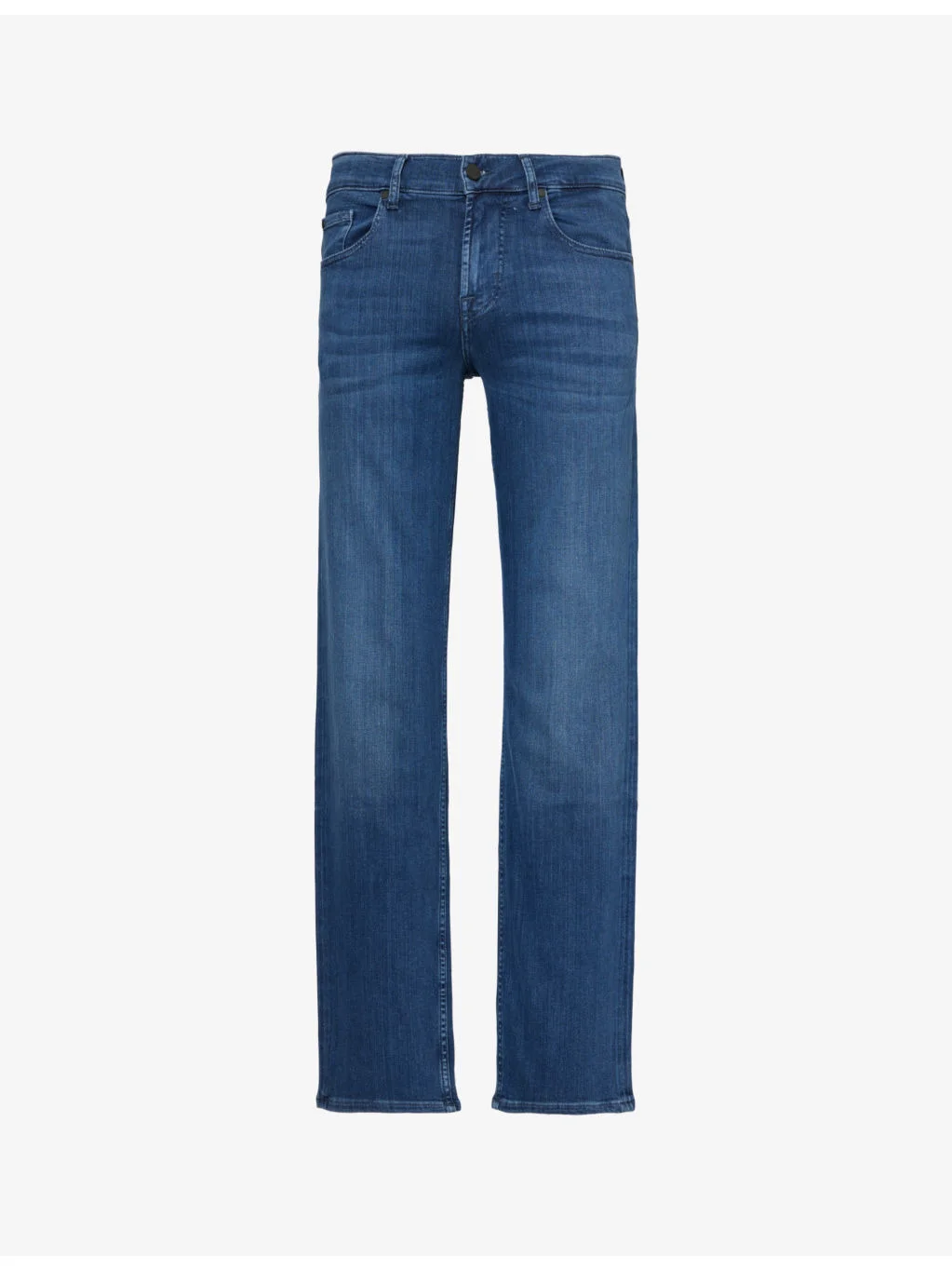 Standard Luxe Performance regular-fit straight-leg stretch denim-blend jeans - 1