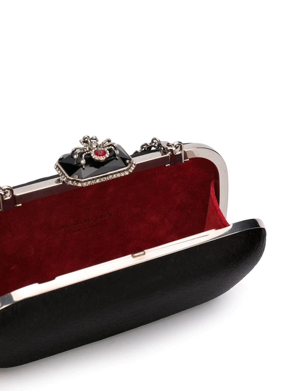 embellished spider box clutch - 5