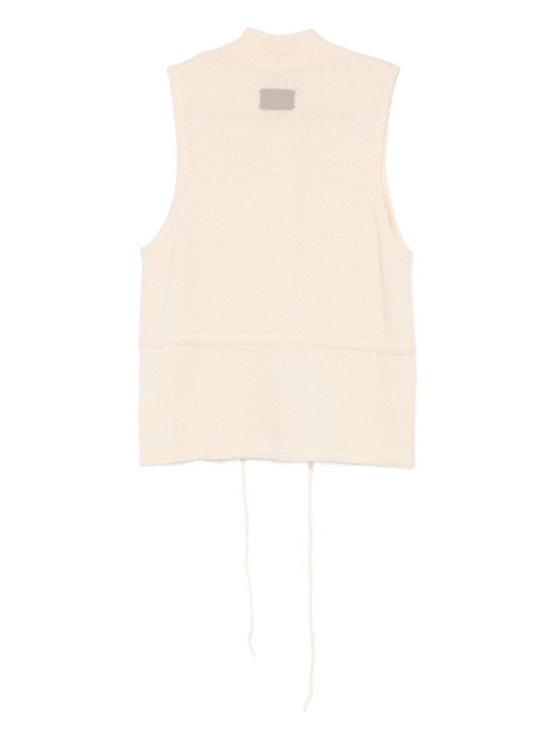 AYA MUSE flap-pocket button-up vest outlook