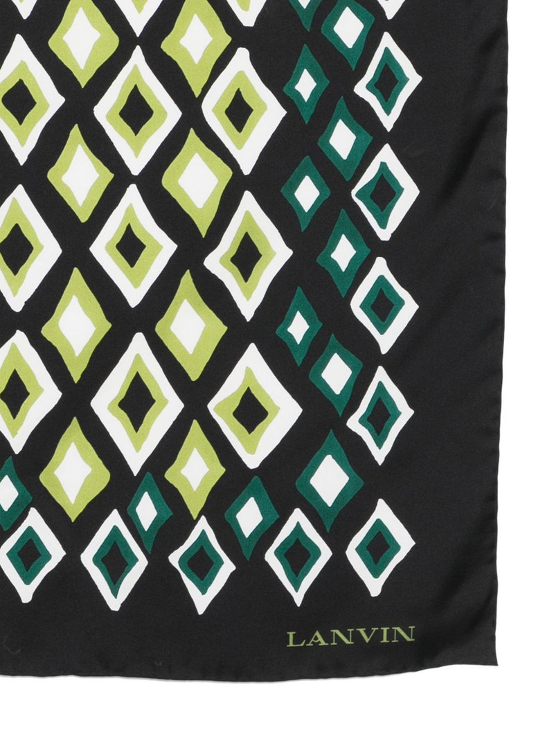 Lanvin diamond-print scarf outlook