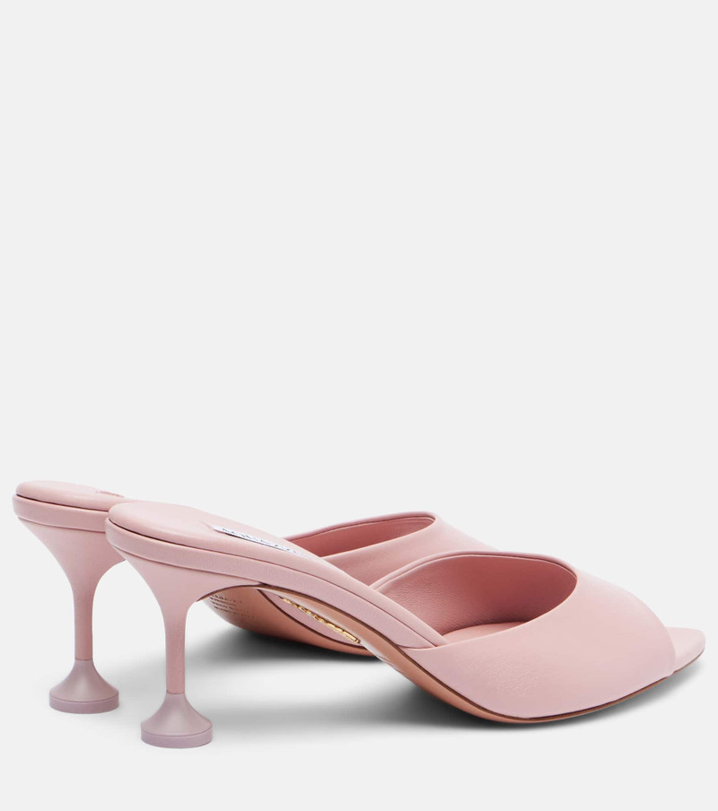 AQUAZZURA Bisous 65 leather mules outlook