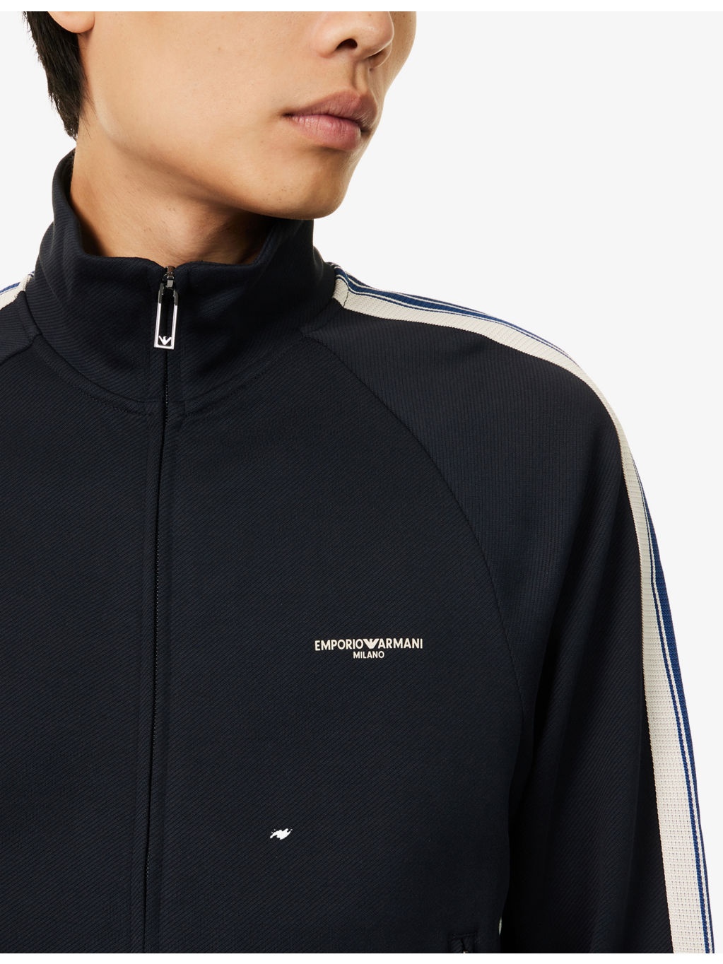 Logo-Print Striped Cotton Blend Sweatshirt - 5