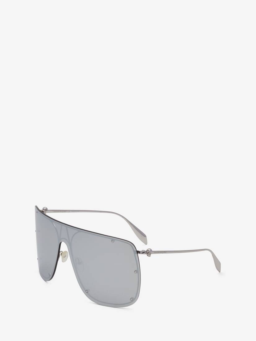 Skull Mask Sunglasses in Grey/silver - 3