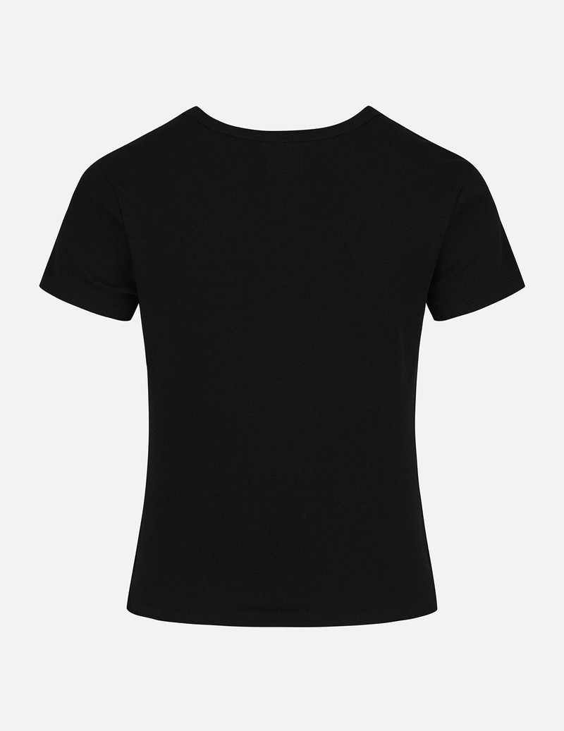 EVISU Evisu Metal Trim V-Neck Fashion Fit T-shirt outlook