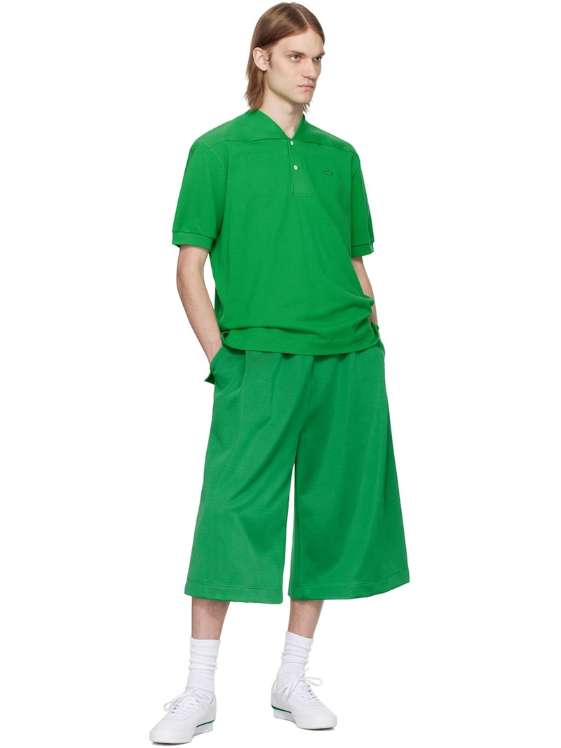 LACOSTE Green Runway Oversized Bermuda Shorts outlook