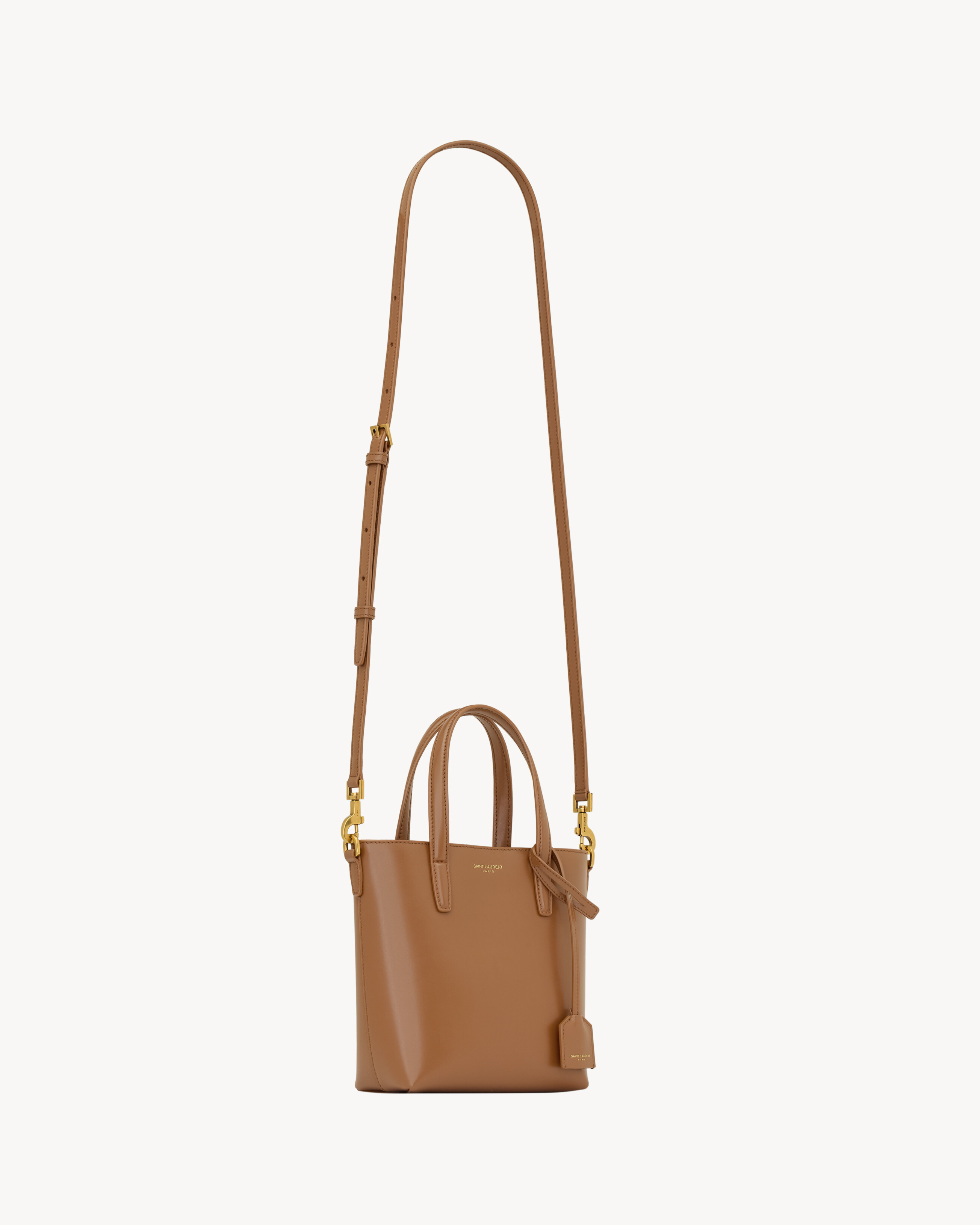 MINI TOY SHOPPING SAINT LAURENT IN BOX LEATHER - 5
