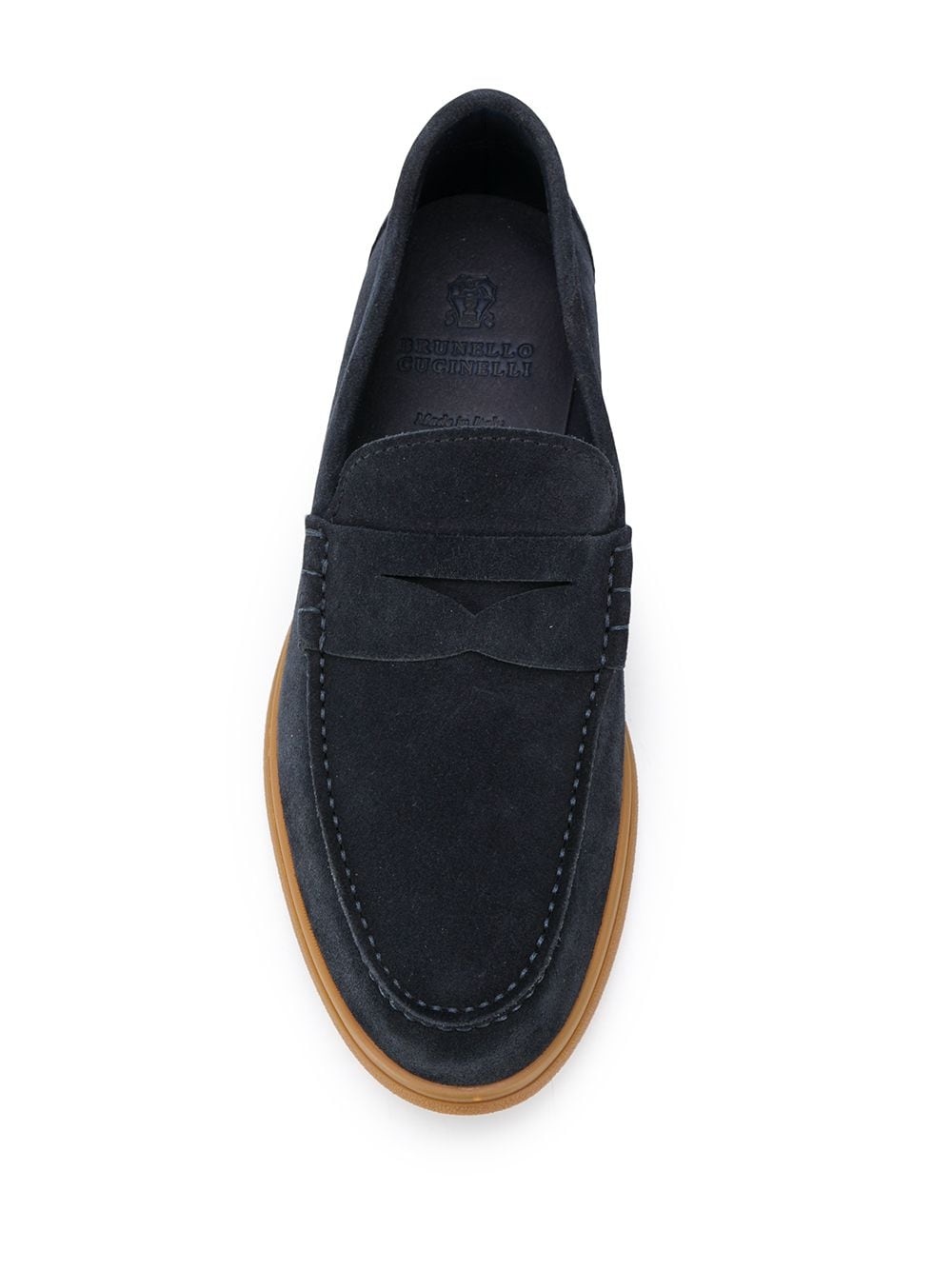 suede penny loafers - 4