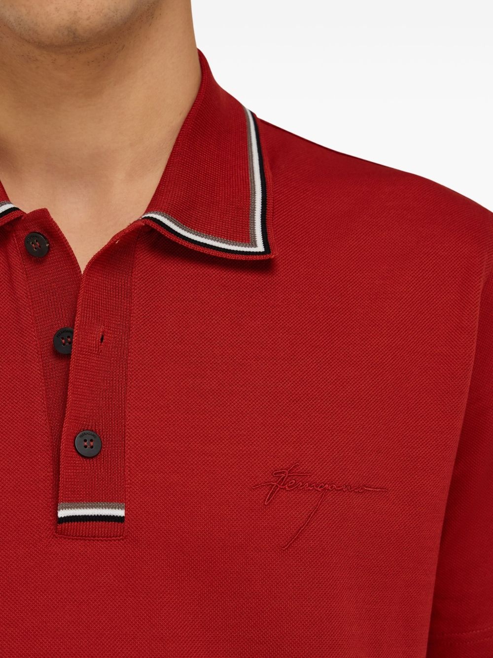 Tipped polo shirt - 5