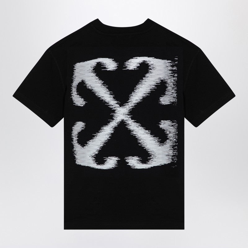 Off-White Black Cotton Crew-Neck T-Shirt Men - 2