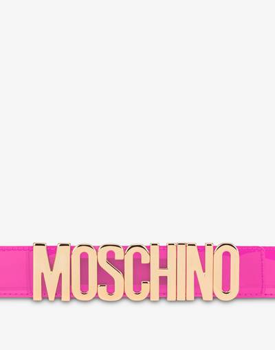 Moschino LETTERING LOGO TRANSPARENT BELT outlook