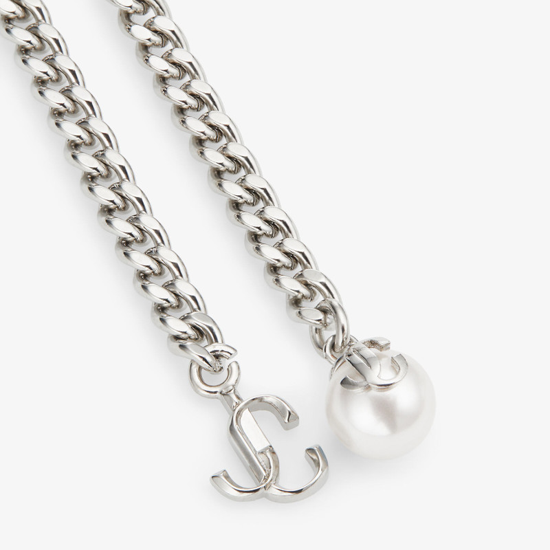 Bon Bon Bracelet
Silver-Finish Metal Bracelet with Pearl and JC Charm 5