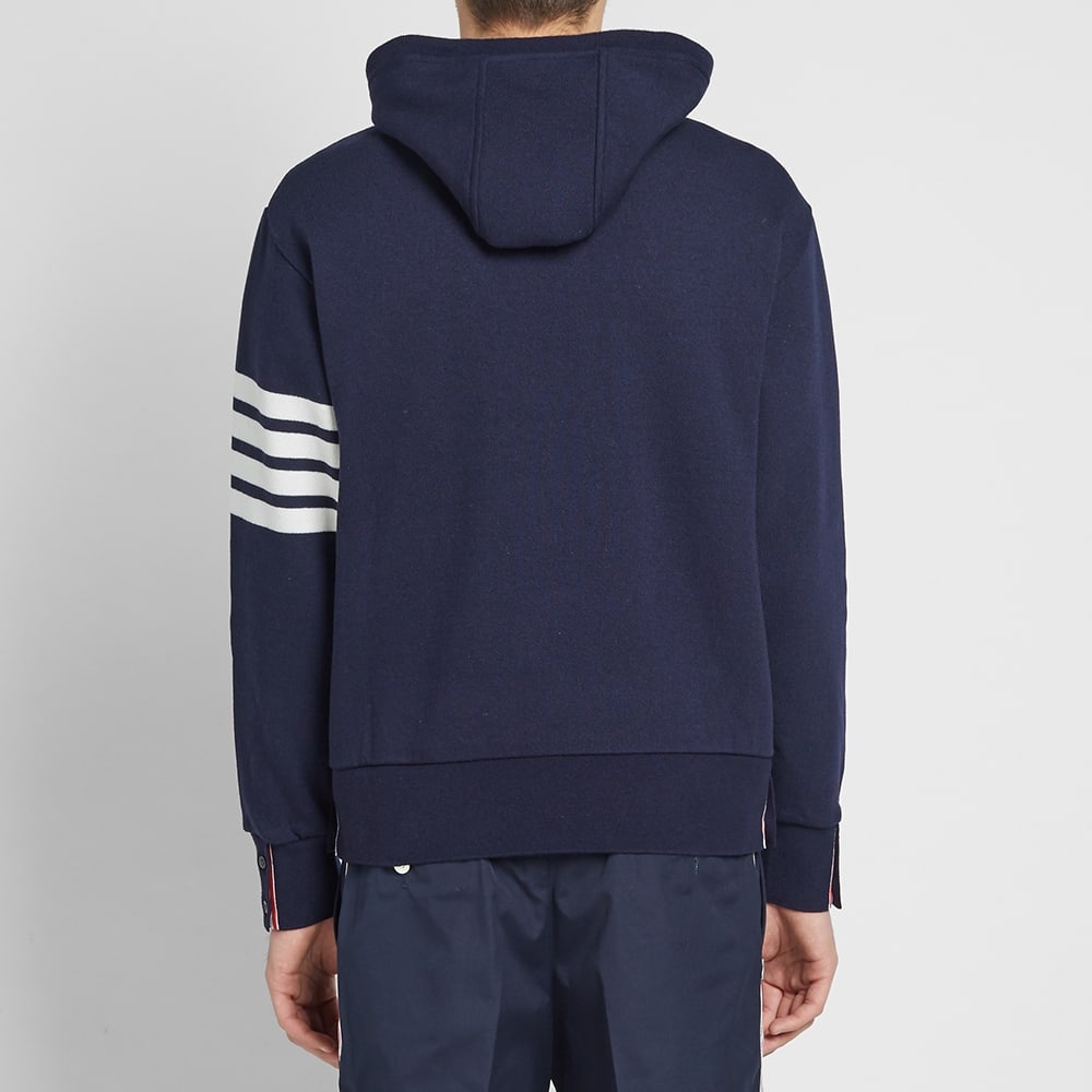 Thom Browne Shell Back Cashmere Pullover Hoody - 8