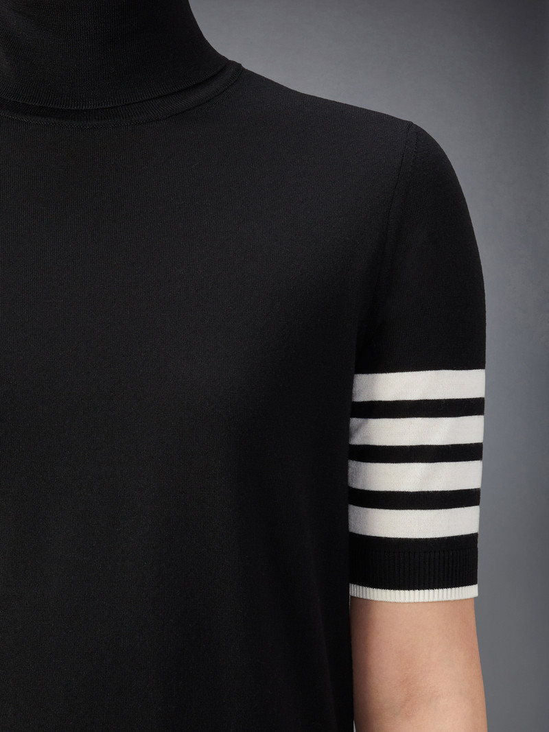 Fine Merino Wool 4-Bar Relaxed Fit Turtleneck 6