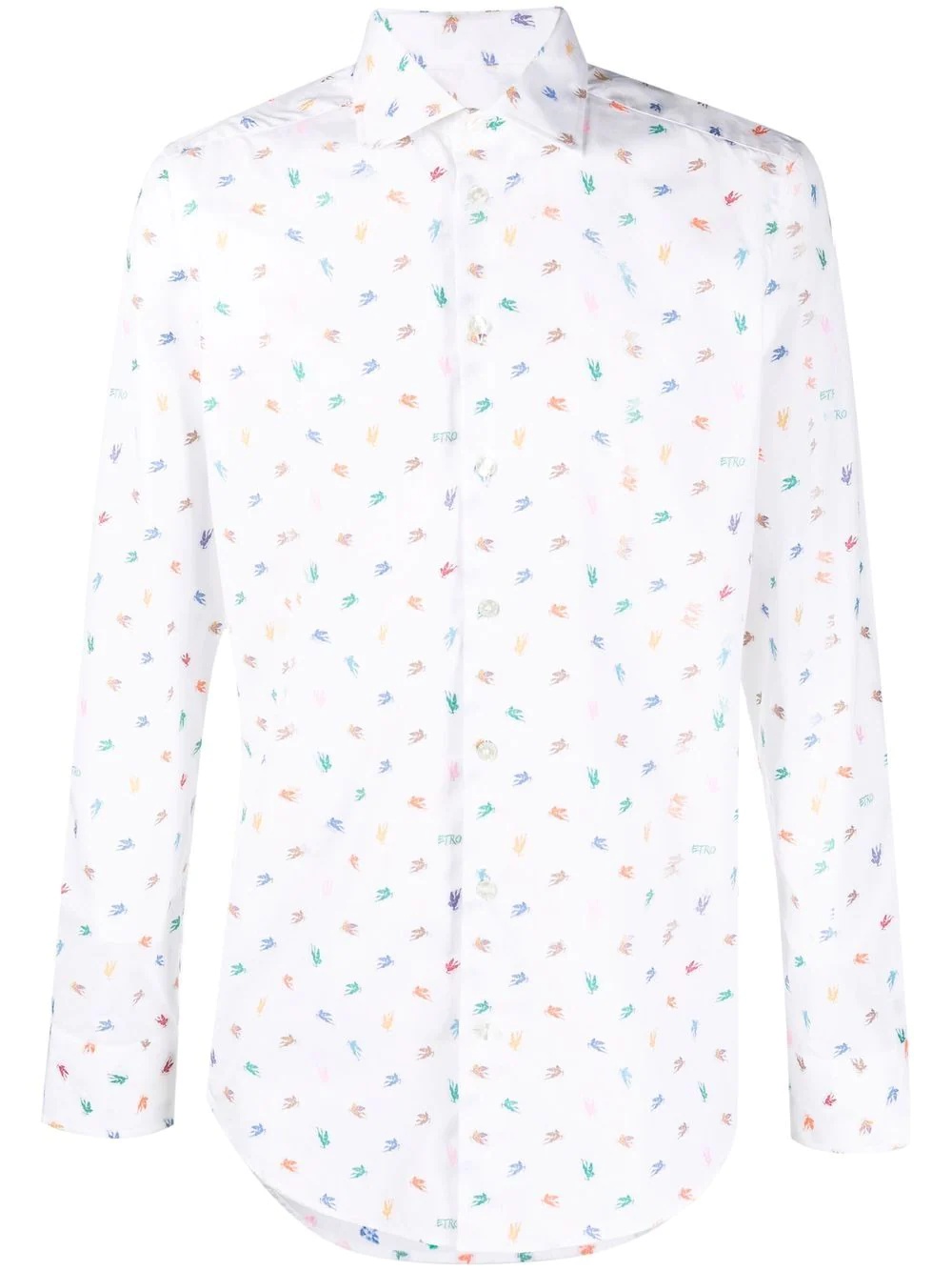 long-sleeve logo-print shirt - 1