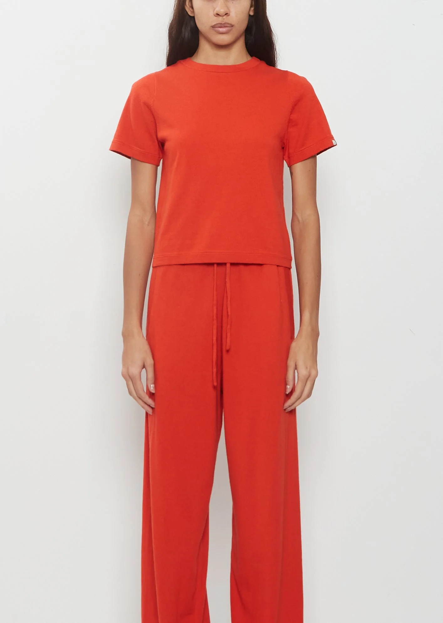 n°267 Tina Cotton Cashmere T-Shirt — Tomato - 1