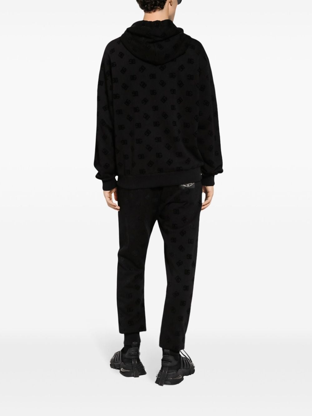 All-over-debossed logo hoodie - 4