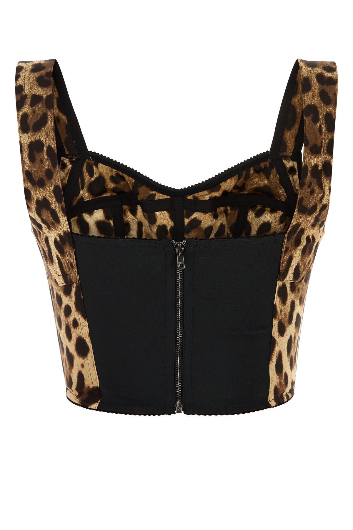 Printed stretch silk blend bodice - 2