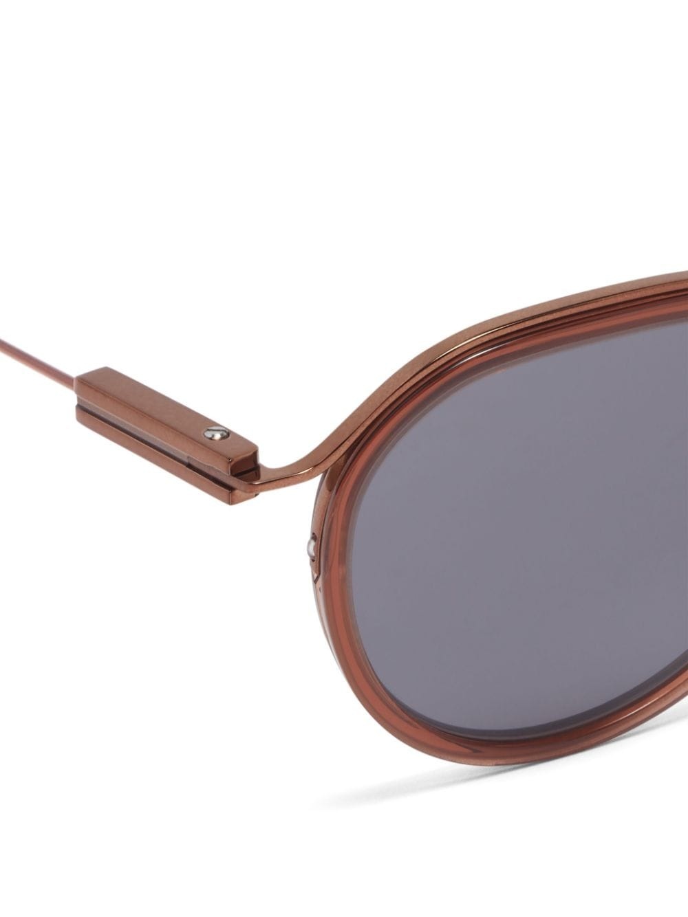 round-frame metal sunglasses - 3