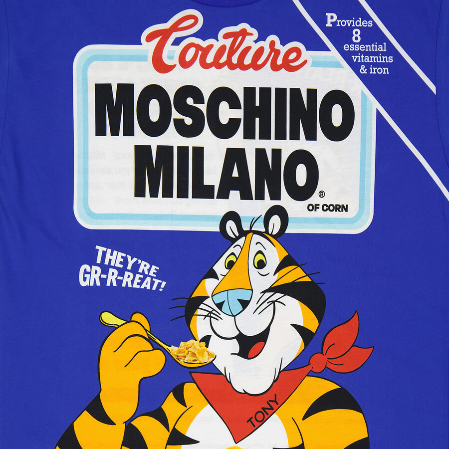 Moschino Tony The Tiger Oversized T-Shirt In Blue - 7