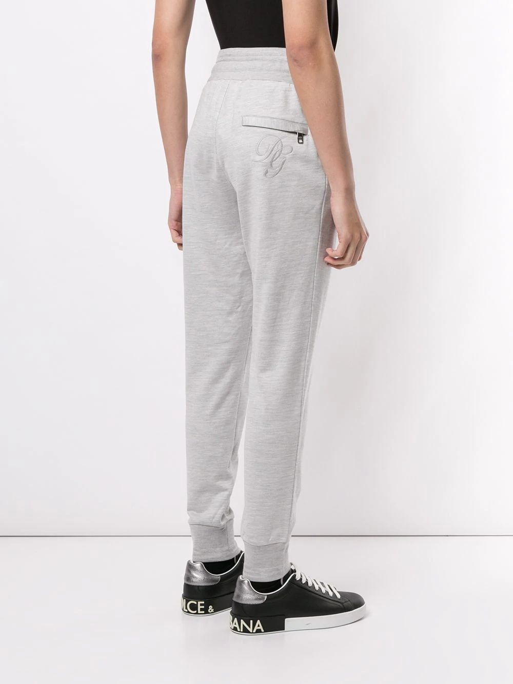 drawstring track pants - 4