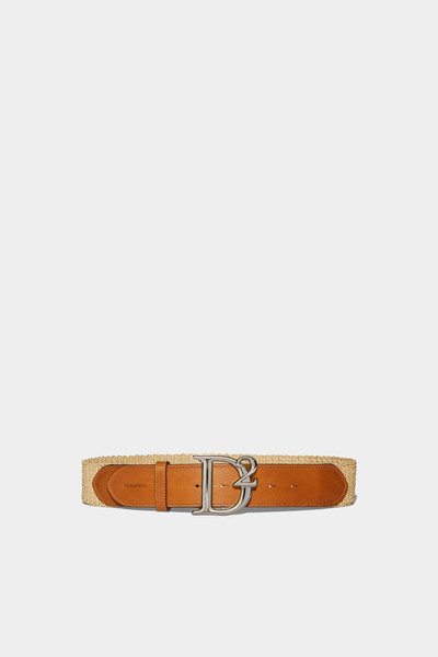 DSQUARED2 JUNGLE RAFIA BUCKLE BELT outlook