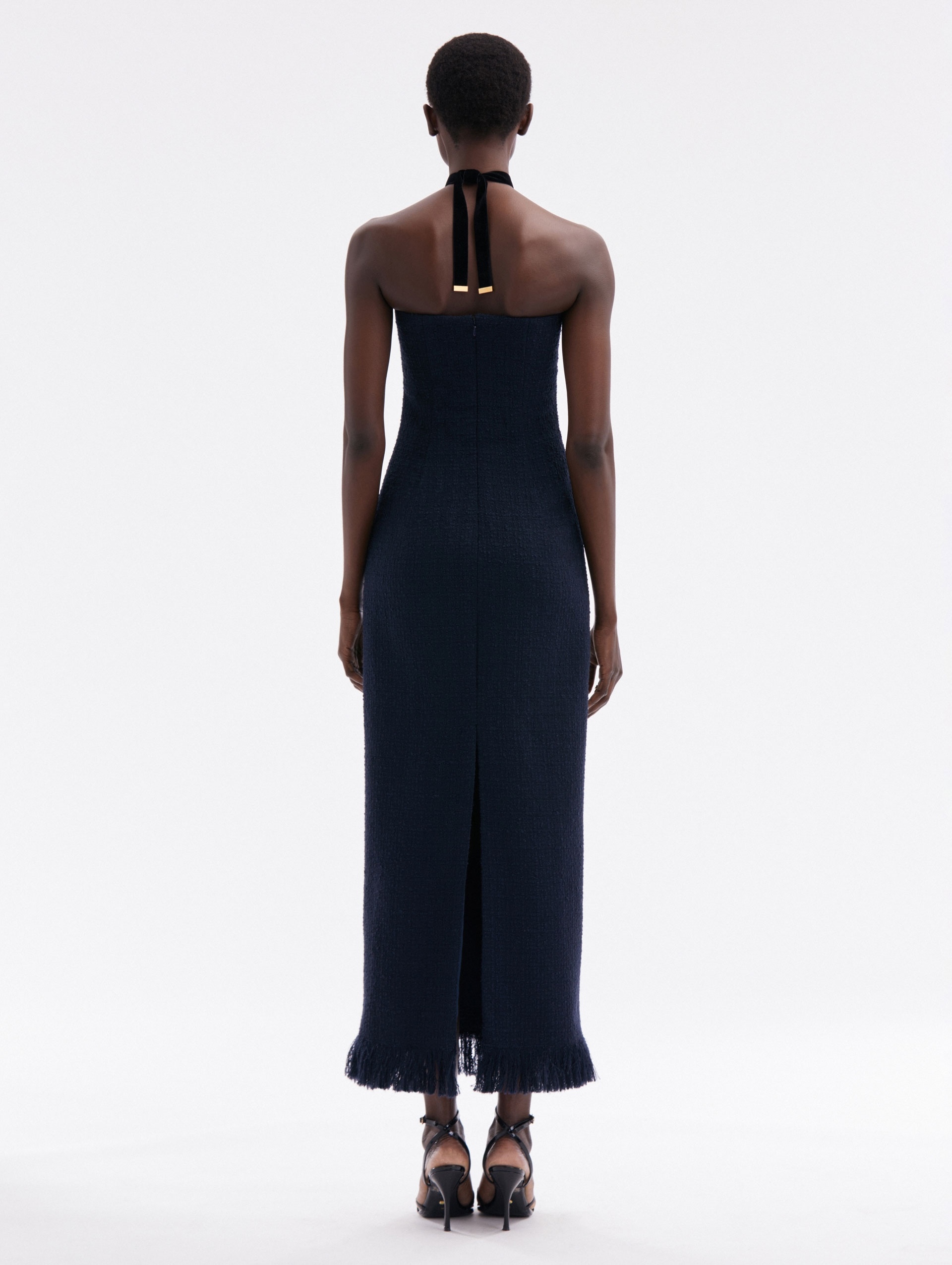 TWEED TEA LENGTH COCKTAIL DRESS - 2
